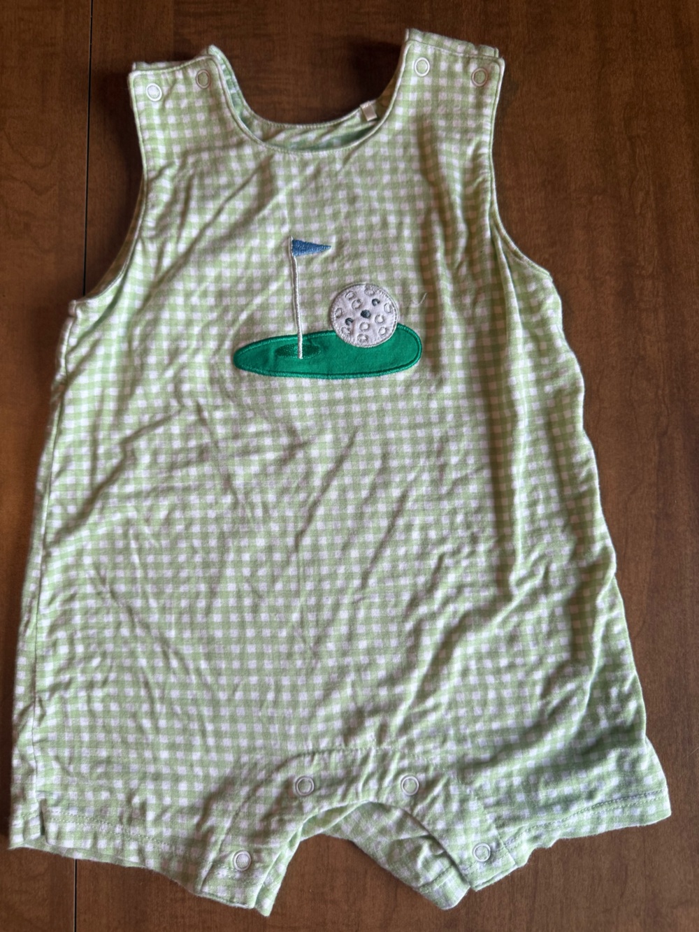 Angel Dear bamboo Jon-Jon romper golf 3-6 months GUC